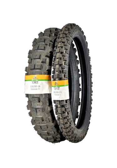 Mondial  Honda  Yamaha  Hero X Pulse  120/80-18 Ve 90/90-21 Tt Tubetype Lastik Seti