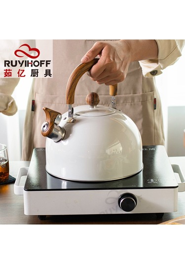 Youtek 3l Beyaz Çay/kahve Kaynar, Çınlama Fonksiyonu, Ahşap Desenli Kollü, Dayanıklı Ev Aletleri, Ev Kullanıma Ideal Diğer