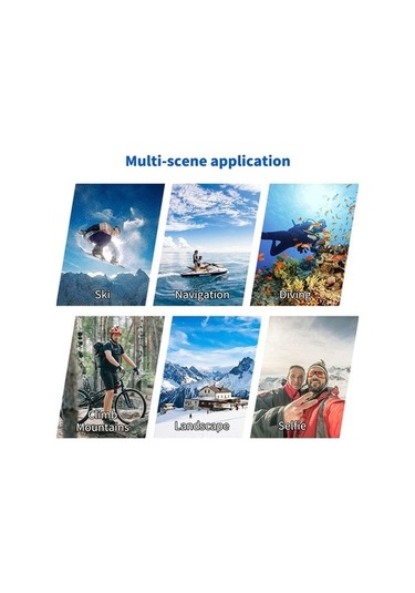 Ulzyvf 12mp Su Geçirmez Spor Kamera 30m 1080p Hd Geniş Açı Aksiyon Kamera Siyah Siyah