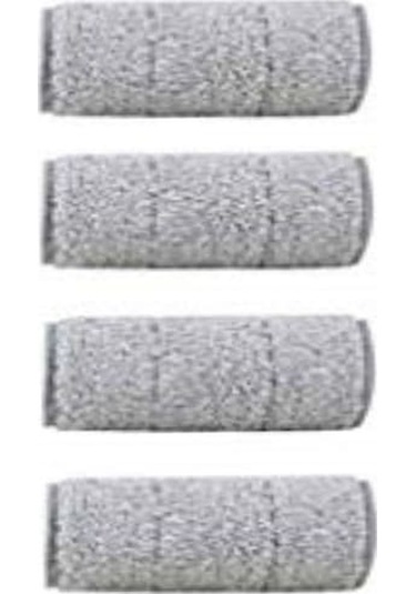 Spin Mop Mikrofiber Tablet Mop Yedek Bezi 4 Adet Gri 12.5 x 31 CM