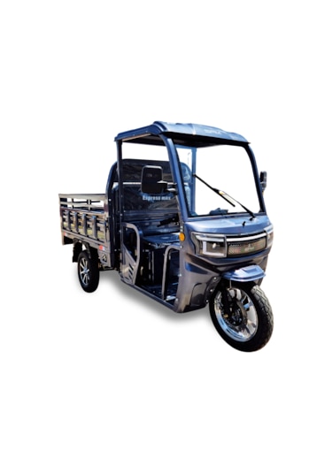 Sfm Express Max 2025 Kabinli Elektrikli 3 Teker 1500 W Tricycle Moped Gri