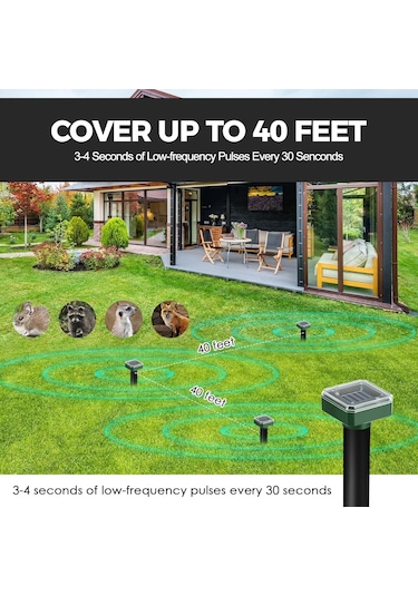 Qianfan 4 Adet Köstebek Kovucu, Tarla Faresi Kovucu, Çim