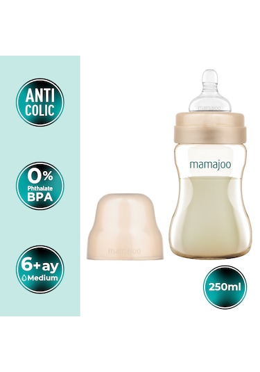 Mamajoo Gold Plus Anti-kolik Biberon, 250 Ml, 6 Ay+