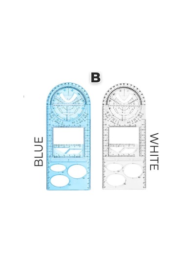 Çok Fonksiyonlu Geometrik Cetveller Springhall Açısı Ve Daire Yapıcı Çizim Geometrik Çizim Şablonu Ölçüm Cetveli