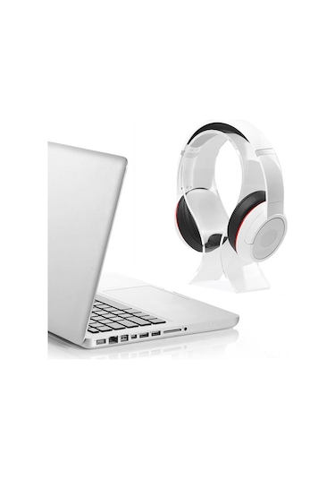 Kangvka Akrilik Kulaklık Tutucu U-şekilli Ev Ofis Mağaza İçin Dayanıklı Şeffaf Kulaklık Stantı