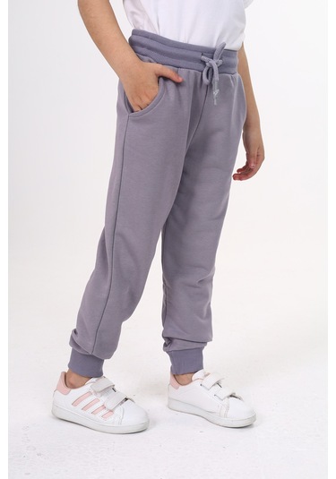 Toontoy Erkek Çocuk Alt Yanı Cepli Eşofman Alt Gri