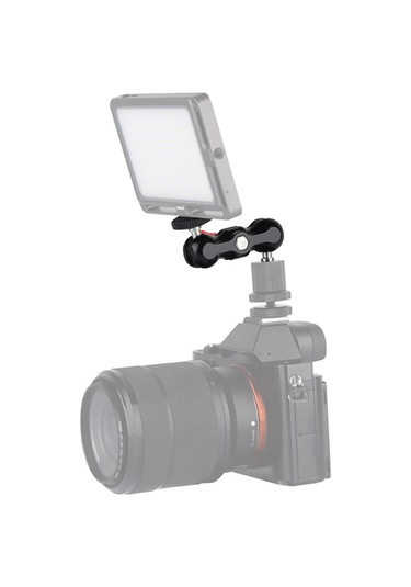 Ranyeek Alüminyum Çift Toplu Başağzı - Evrensel 1/4 Vida, 2kg Yük Taşıma, Dijital Kameralar, Led Işıklar İçin Dönüştürülebilir Tutucu