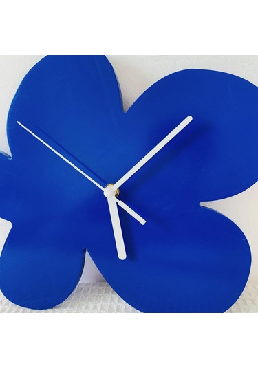 Suntek Çocuk Masa Süslemeleri İçin İskandinav Duvar Saati Sevimli Sessiz Hareketi Saat Mavi