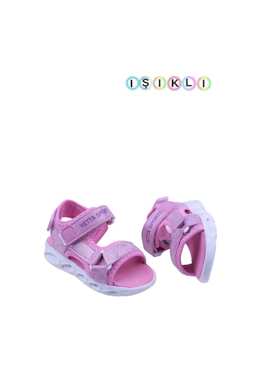 Papuç Sepeti Vetta-103 Kız Çocuk Işıklı Anatomik Sandalet 001