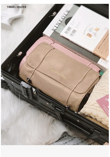 4'lü Kadın Kozmetik Çantası, Fermuarlı, Ayrılabilir, Katlanabilir, Makyaj Fırça Çantası 6