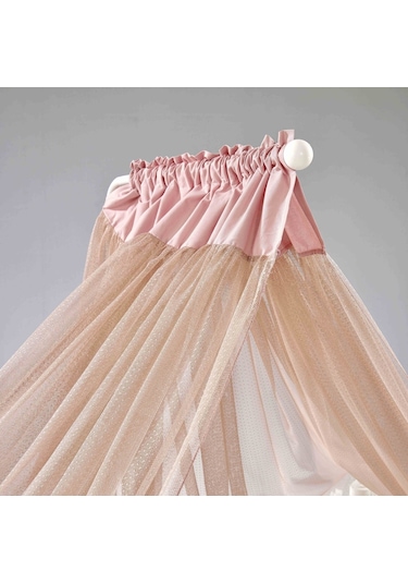 Meltem Kids Mondo İncili Pembe Pamuklu Bebek Uyku Seti 60 x 120 CM Pembe