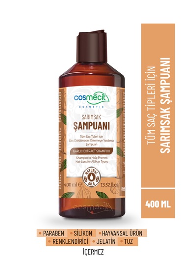 Saç Dökülmesine Ve Kepeğe Karşı Sarımsak Şampuanı 400ml