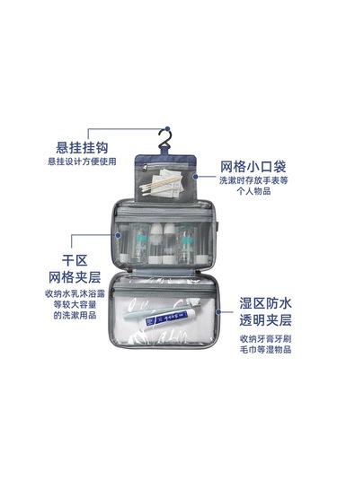 Moveevo Strength Fabrika Seyahat Su Geçirmez Yıkama Çantası Saklama Çantası Erkek Ve Kadın Taşınabilir Katlanır Tuvalet Çantası