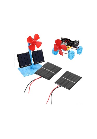 Dianziye 2 Adet 43x55mm Polikristal Güneş Paneli - 0.4w 1.5v, Yüksek Dönüşüm Oranı, Düşük Işık Performansı, Dıy Oyuncaklar Ve Elektrikli Aletler İçin