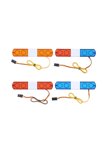 Skycity Aksesuar - Ax-401r Polis Araçları İçin Çok Renkli Led Işık Seti Mavi, Kırmızı, Sarı