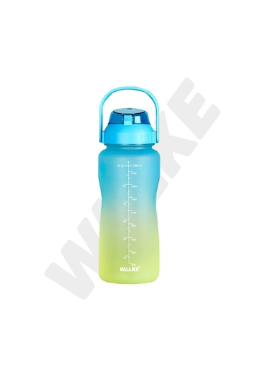 Walke Premium Bottle 2.2 Litre Motivasyonel Tritan Su Matarası Su Şişesi Suluk (BPA İÇERMEZ)