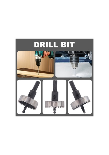 Sointeresting Delik Testeresi Dişi Hss Çelik Delik Testeresi Matkap Ucu Kesici Alet Metal Ahşap Alaşım 40mm