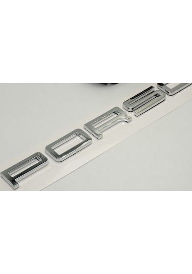 Porsche Bagaj Yazı Logo Parlak Krom Renk