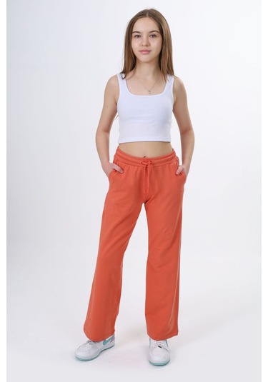 Toontoy Kız Çocuk Eşofman Alt Kiremit