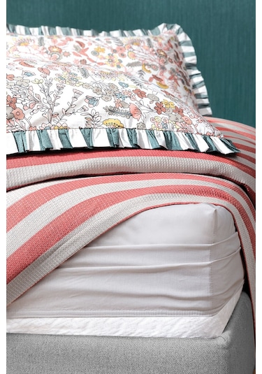 Yataş Otto Tek Kişilik Pike Takımı - Kiremit