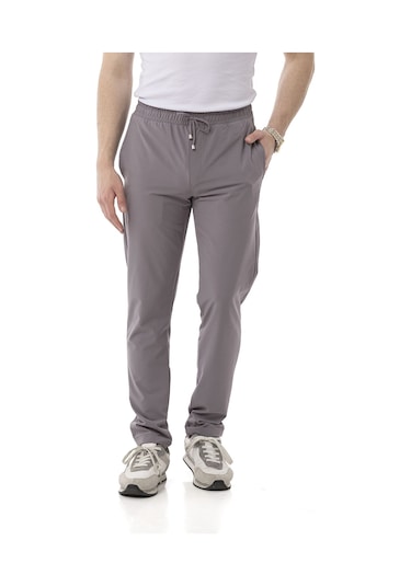 Monox Erkek Slim Fit Likralı Jogger Pantolon Gri