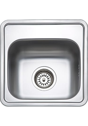 Bloom Paslanmaz Düz Tekne Karavan Tek Gözlü Tezgah Üstü Çelik Eviye