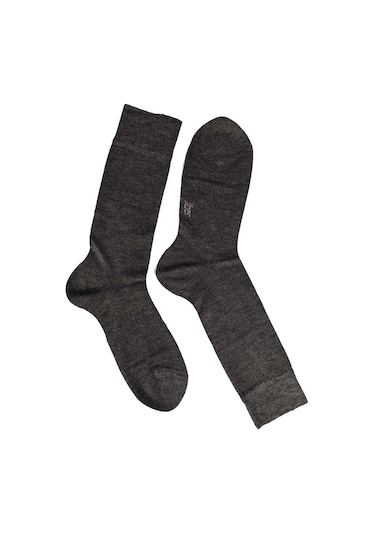 Jiber Erkek Bambu Likralı Uzun Çorap 5500 - 6 Adet Antrasit