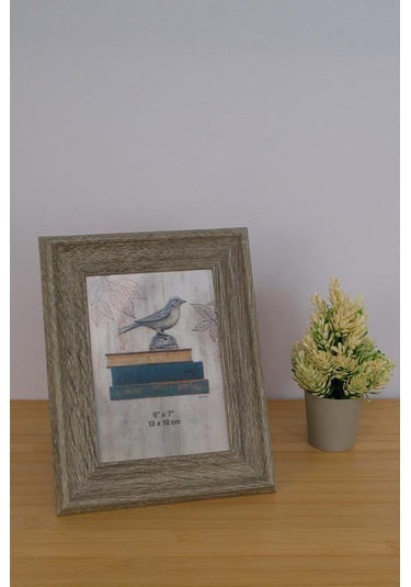 Digithome Dekoratif Mdf Resim Fotoğraf Çerçevesi 13x18 Gri Thn76079 C1-1-18