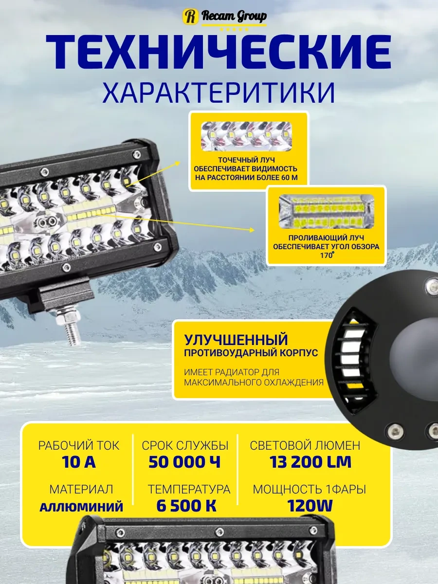 Recam Group 240w Led Sis Farları 271409473