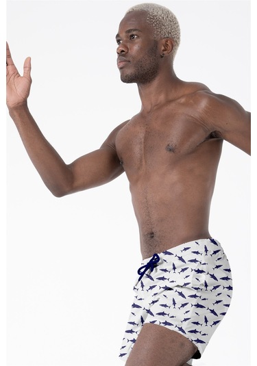 Daag Erkek Deniz Şortu Beyaz