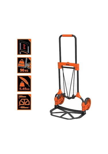 Black+Decker Bh202 90Kg Katlanır El Arabası