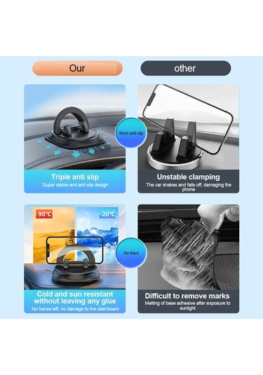 Telefon Derecesi Aksesuarları 360'lü İphone Xiaomi Rotasyon Samsung Huawei Black Amerika Birleşik Devletleri Black