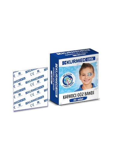 Kurmed Optik Erkek Çocuk Göz Kapama Bandı 20 adet