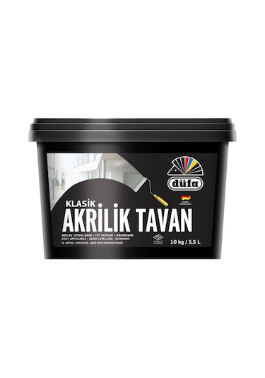 Düfa Tavan Boyası Klasik Akrilik 10 KG  Beyaz