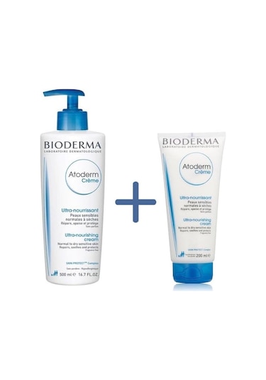 Bioderma Atoderm Cream 500 ML + Atoderm Cream Tube 200 ML