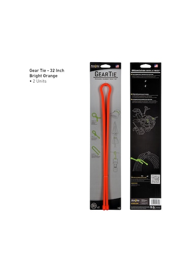 Nite Ize Gear Tie 81.2 Cm Turuncu 2Li Paket Kablo Düzenleyici Turuncu