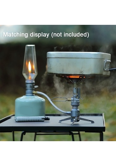 Tongxida Alp Düz Gaz Sobası Roket Sobası 3.3kw Ateş Gücü Gümüş Gümüş