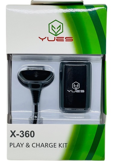 Yues Xbox 360 Oyun Kolu Şarj Kit Batarya + Kablo