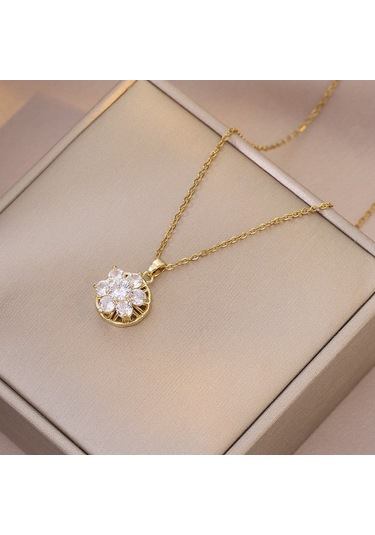 Bayan Kolye: Moda Estetiği Titanyum Çelik Kolye No.215 Çok REnkli