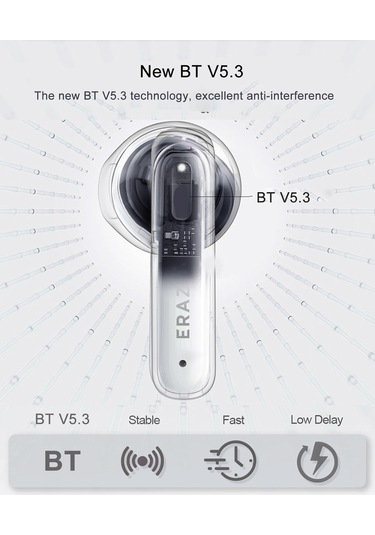 Leezsing Siyah Tws Bluetooth Kulaklık, Spor İçin Ergonomik, Gürültü Engelleme, 13mm Dinamik Bobin, Uzun Pil Ömrü, Bt 5.3