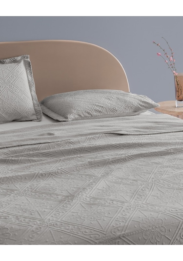 Marjolaina Çift Kişilik Yatak Örtüsü Yo0000000062 Beyaz