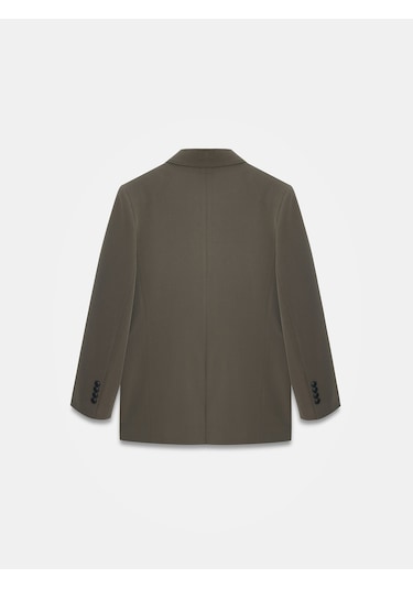 Dilvin 60784 Kruvaze Blazer Ceket-haki Haki