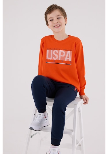 Erkek Çocuk Alt Üst 2 Parça Eşofman Takımı Us2209 Nar Çiceği