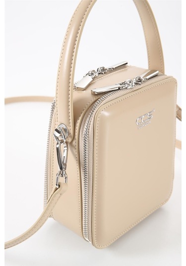 Ççs 17561 Kadın Omuz Askılı El Çantası-bej Bej