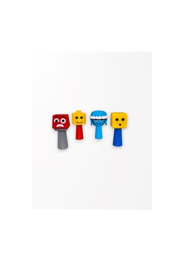 Sprunki 4 Adet Kaliteli Yeni Figür 7 Cm Lego Guys, Jellyfish Aurelia , Mr.panic 4   Pcs