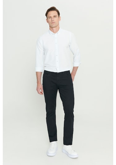 Ac&Co / Altınyıldız Classics Slim Fit Pamuklu Esnek Chino Erkek Pantolon - Siyah Ac&Co / Altınyıldız Classics Slim Fit Pamuklu Esnek Chino Erkek Pantolon - Siyah