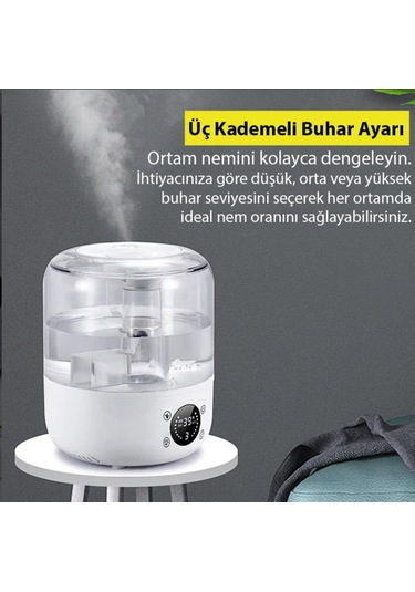 Nem Kontrollü Akıllı Hava Nemlendirici Humidifer Otomatik Nem Kontrollü Çocuk Bebek Odaları