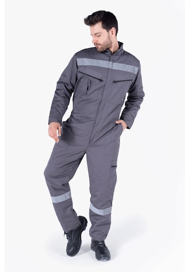 Kapitoneli Dik Yakalı Tulum