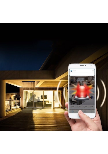 Vkemall Küçük Boy Wireless Hareket Algılama Kamera - Wıfı 1080p Hd Gece Görüşü Dışarıda Kullanım - Video Kayıt Ve Fotoğraf Çekimi - Siyah - Hafıza Kartı Yok