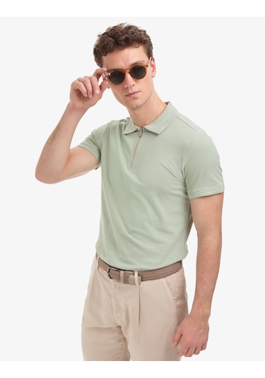 Pierre Cardin Erkek Çağla Tişört Basic 50325311-vr016 Yeşil